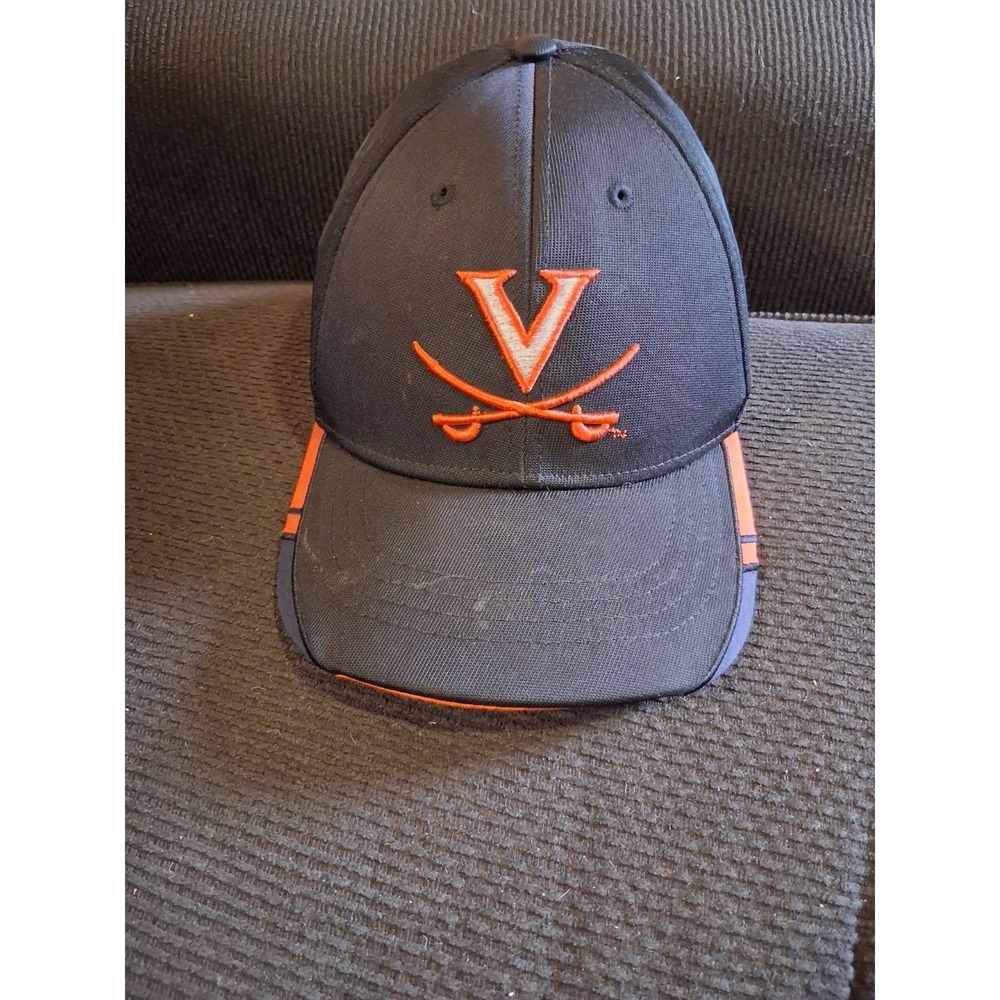 Virginia Cavs Cavaliers Football Navy‎ NCAA Snapback Hat Baseball Cap Vintage